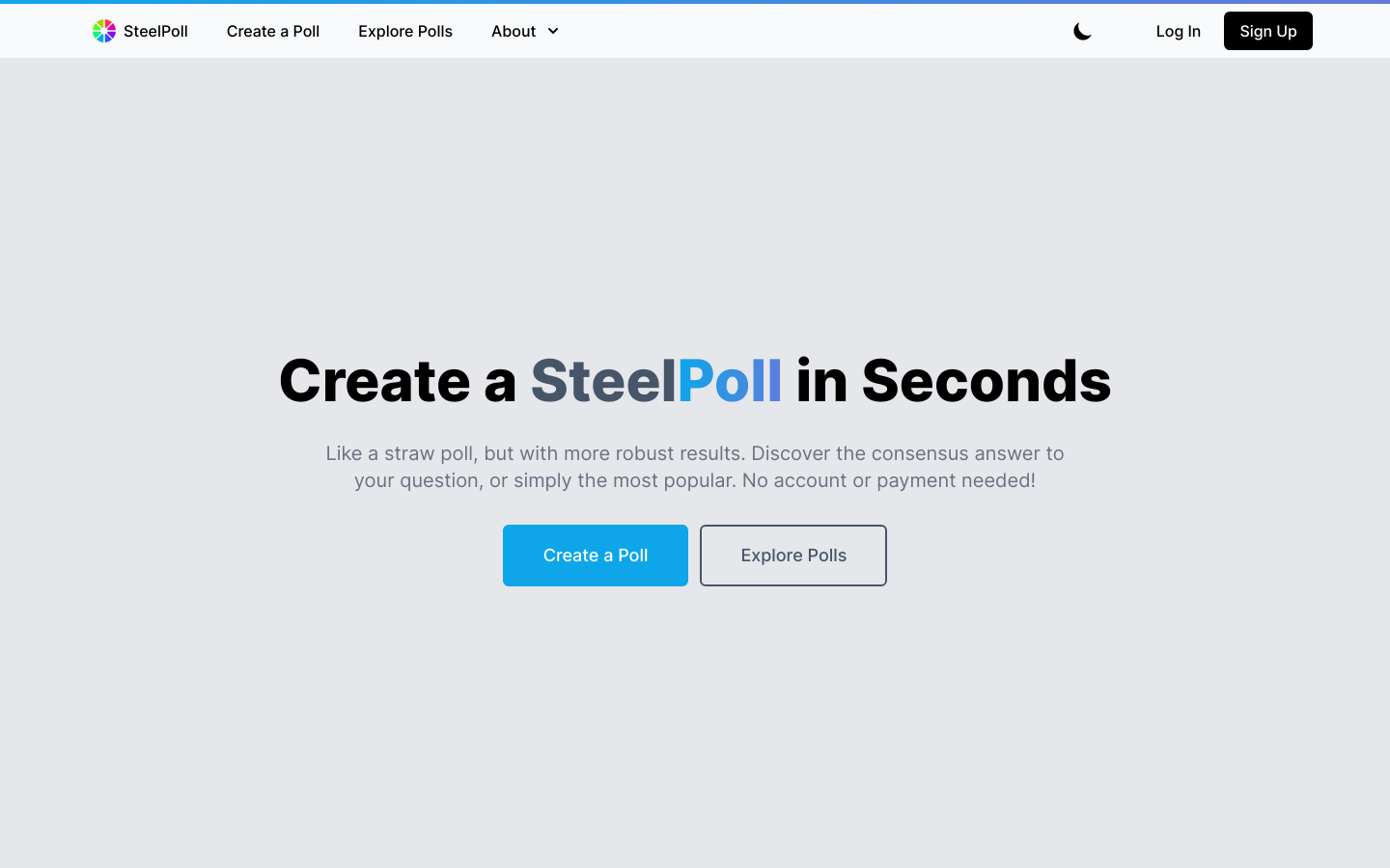 steelpoll results page